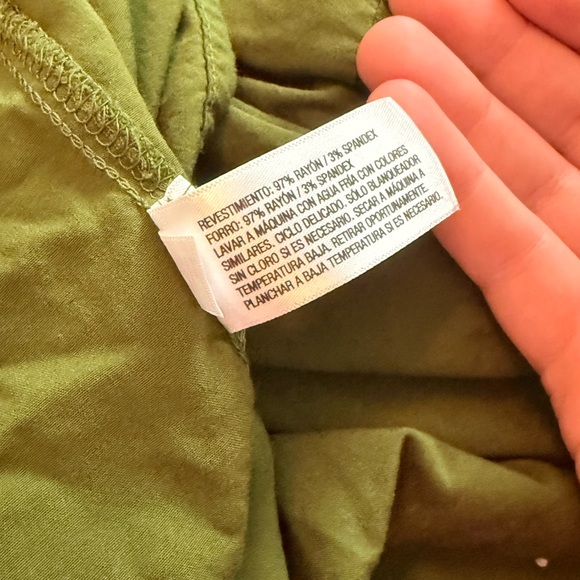 Ava & Viv | Olive Green | Midi Dress | Women’s | Pockets | Summer | Vacation - Picture 4 of 4